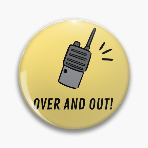 Item preview, Byler "Over and out" sticker designed and sold by SCENIC-SUNSETS.