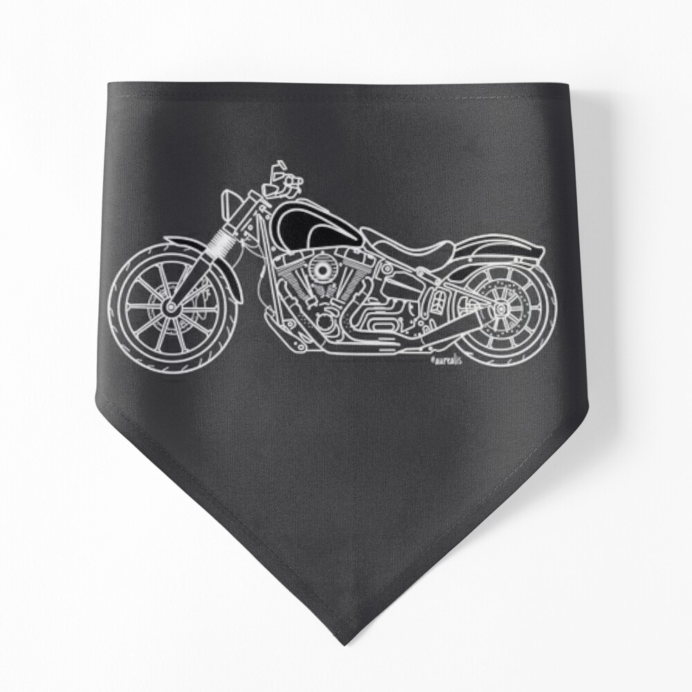 Harley Davidson's Motorcycle - Softail - black Art Board Print for Sale by  Aurealis