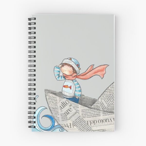 Item preview, Little Boy Sailing Nautical Paper Boat  designed and sold by ChristinasMess.