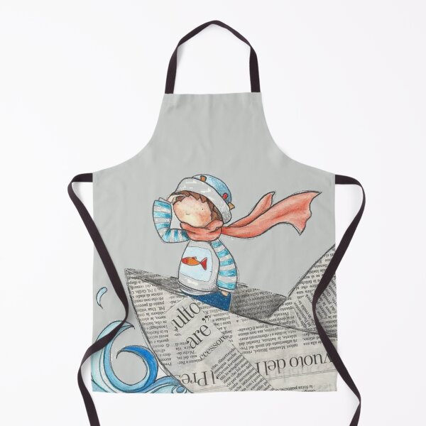 Item preview, Little Boy Sailing Nautical Paper Boat designed and sold by ChristinasMess.