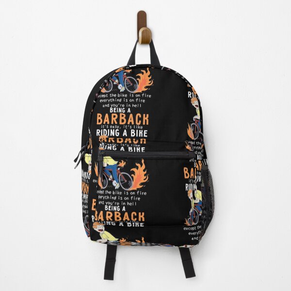 Item preview, Barback like riding bike cyclist funny designed and sold by LeonFord43.