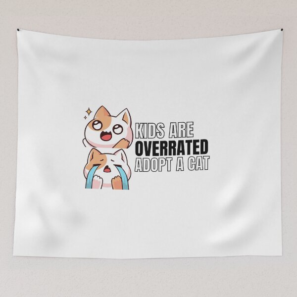 Item preview, Kids Are Overrated Adopt A Cat designed and sold by Creatoe.