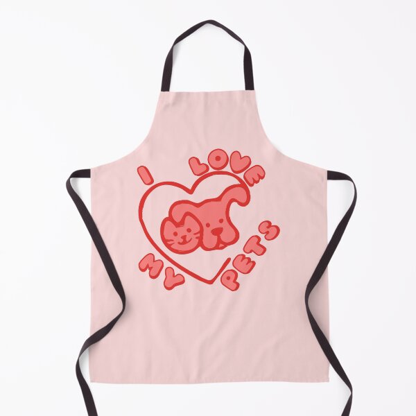 Item preview, I Love My Pets Cat Dog Owner Heart Red designed and sold by everything4eva.