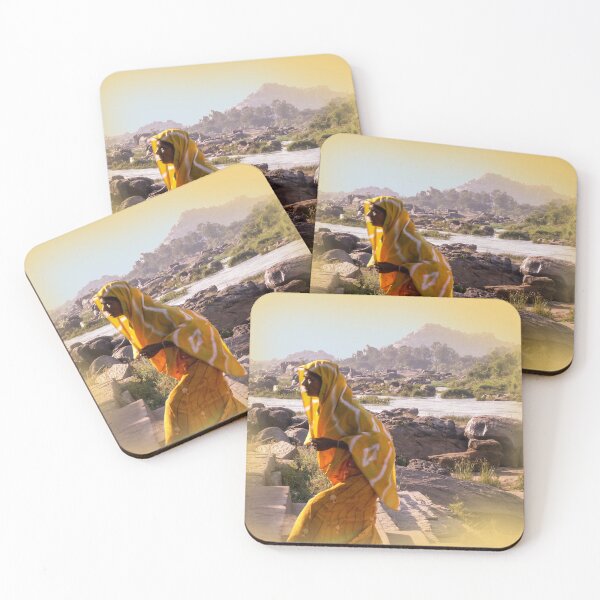 Item preview, Woman returning from the Tungabhadra River, Hampi designed and sold by indiafrankk.
