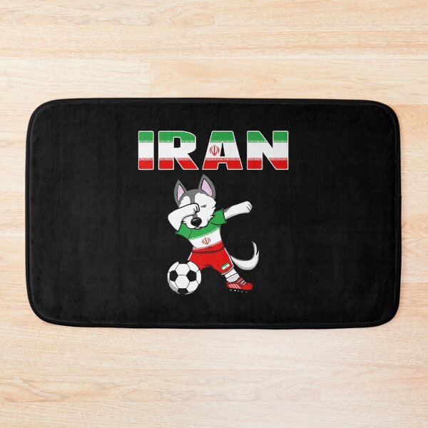 Item preview, Dabbing husky iran soccer fans jersey iranian flag football designed and sold by LeonFord43.
