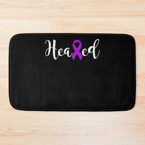 Item preview, Alzheimers Awareness Heal Cancer Never Give Up Alzheimers Awareness Purple Ribbon Warrior Hope Cure designed and sold by OtiliaNikolaus.