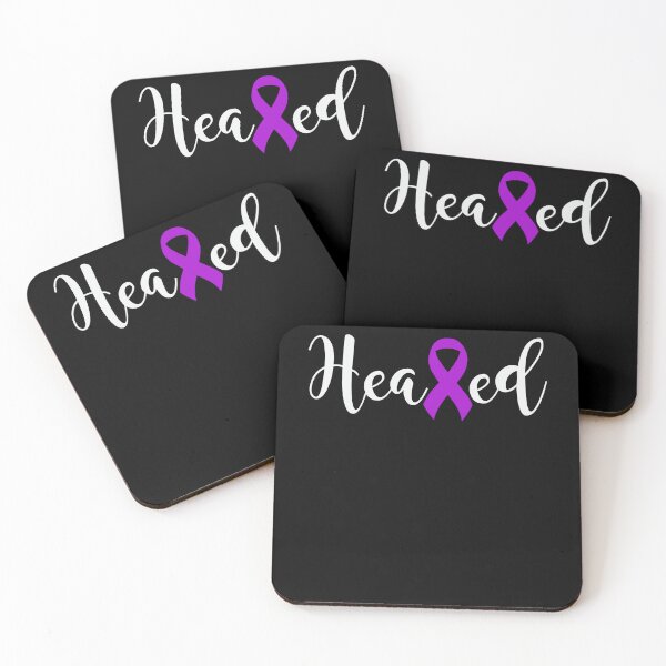 Item preview, Alzheimers Awareness Heal Cancer Never Give Up Alzheimers Awareness Purple Ribbon Warrior Hope Cure designed and sold by OtiliaNikolaus.