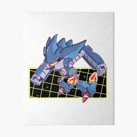 neo metal sonic art Art Board Print for Sale by danielroy4