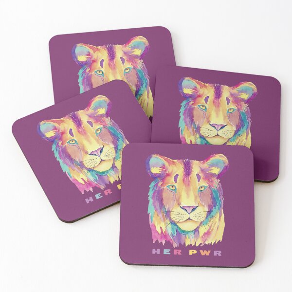 Item preview, Her Pwr | Power to Girls | Colorful Lioness designed and sold by SpeakLifeHQ.