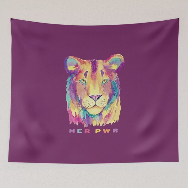 Item preview, Her Pwr | Power to Girls | Colorful Lioness designed and sold by SpeakLifeHQ.