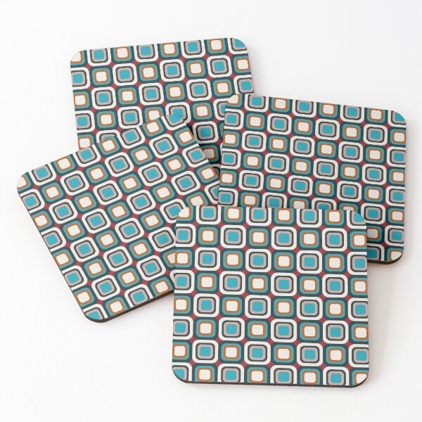 Item preview, mid century abstract geometrical pattern designed and sold by pauloneill-art.