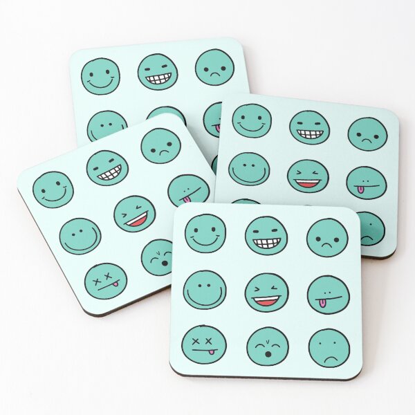 Aperçu de l'œuvre Pack varié de réactions pastel turquoise créée et vendue par everything4eva.