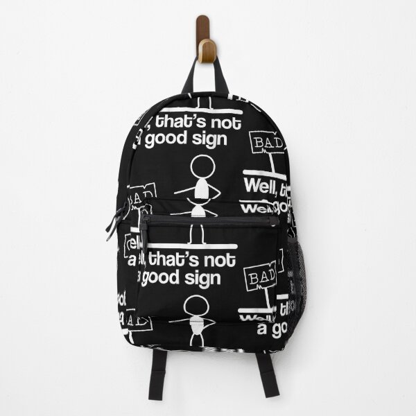 Item preview, Funny text funny pun not a good sign graphic humor designed and sold by LeonFord43.