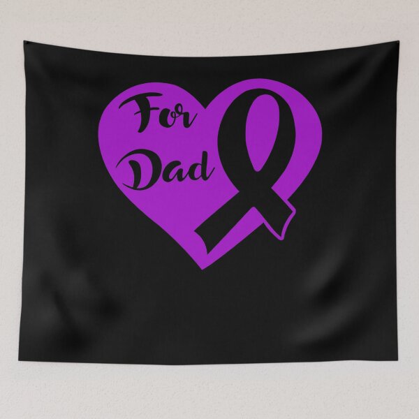 Item preview, Alzheimers Awareness Heart Love For Dad Alzheimers Awareness Peach Ribbon Warrior designed and sold by OtiliaNikolaus.