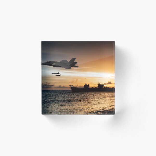 HMS Queen Elizabeth Acrylic Block