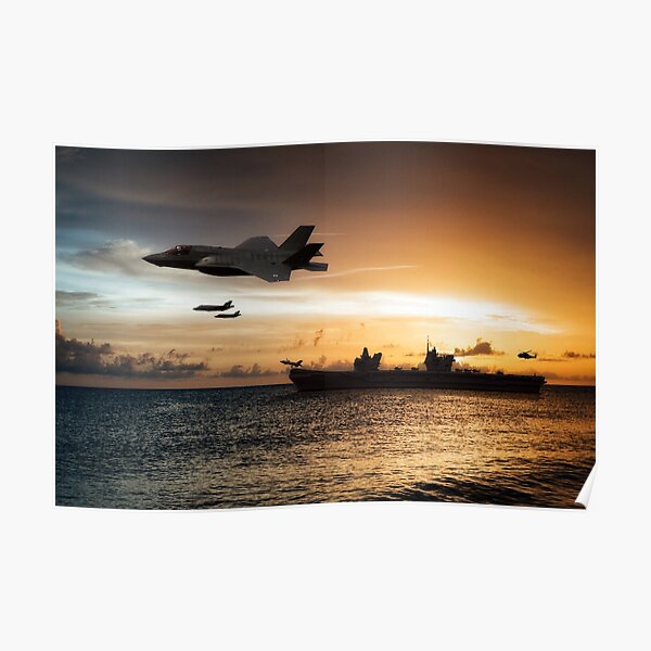 HMS Königin Elizabeth Poster