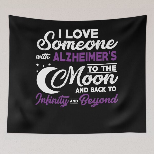 Item preview, Alzheimers Awareness I Love Someone With Alzheimer's To The Moon designed and sold by OtiliaNikolaus.