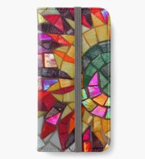 Star Flower, photography of shiny mosaic - JUSTART © iPhone Wallet/Case/Skin