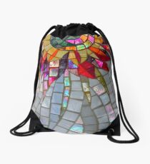 Star Flower, photography of shiny mosaic - JUSTART © Drawstring Bag