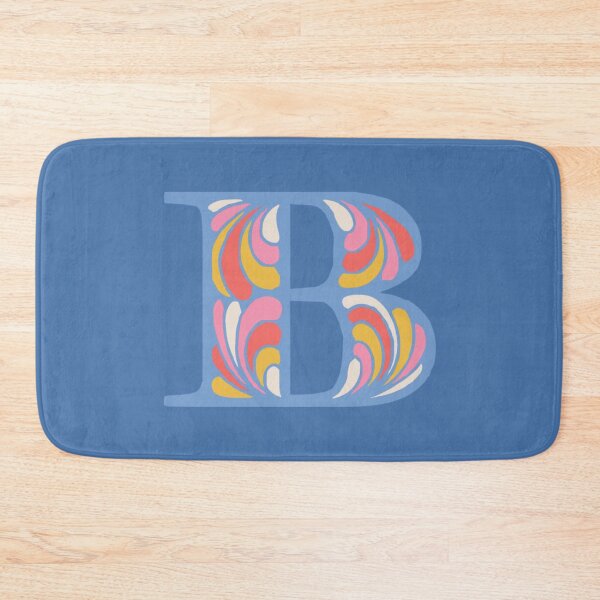 Item preview, Letter B Fancy Monogram Hippie Initial Blue designed and sold by everything4eva.