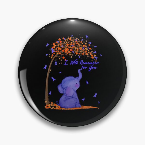 Item preview, Alzheimers Awareness I Will Remember For You Alzheimers Awareness Eleplant Warrior Gift designed and sold by OtiliaNikolaus.