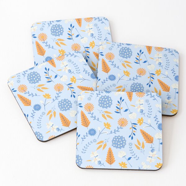Item preview, Aesthetic Flower Heaven Garden (light blue) designed and sold by Dorina Larsdotter.