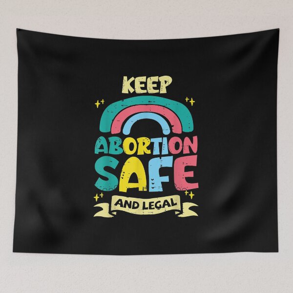Item preview, Keep abortion safe legal rainbow womens reproductive designed and sold by LeonFord43.