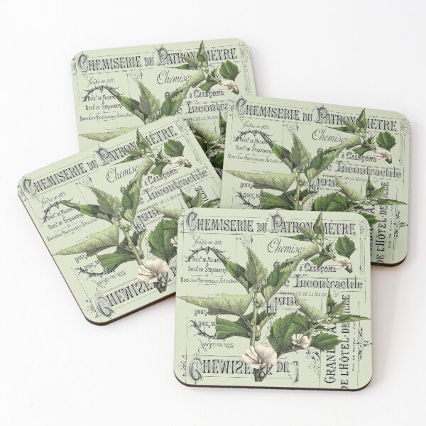 Item preview, dark academia leaf wildflower french country designed and sold by LEILA ART SPACE.