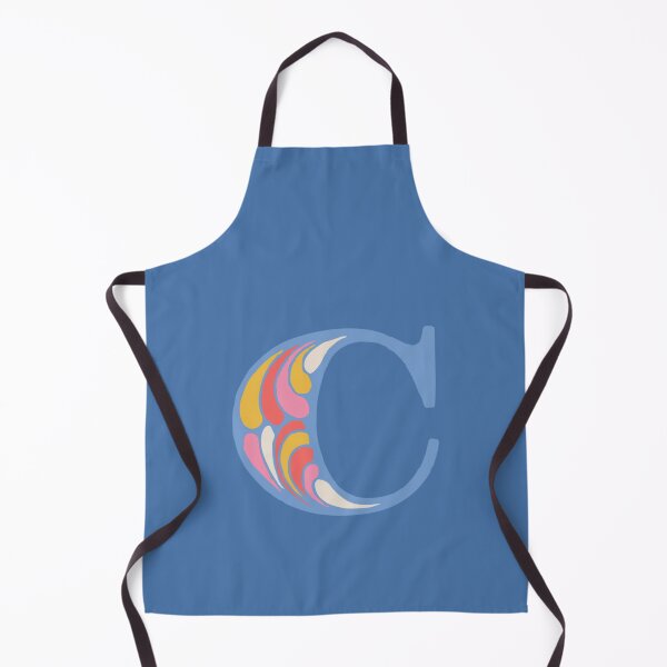 Item preview, Letter C Fancy Monogram Hippie Initial Blue designed and sold by everything4eva.
