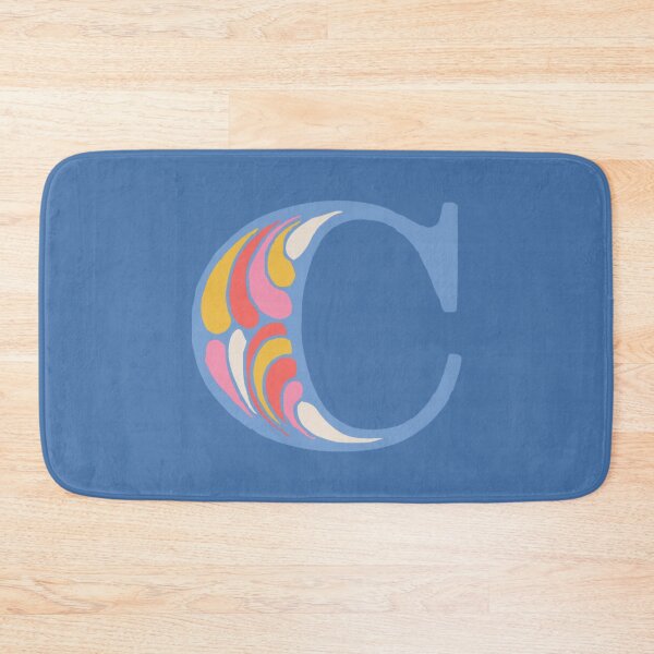 Item preview, Letter C Fancy Monogram Hippie Initial Blue designed and sold by everything4eva.
