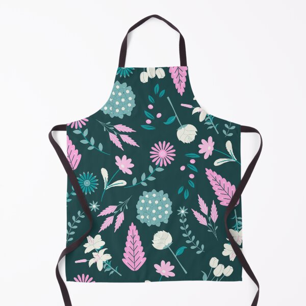 Item preview, Aesthetic Flower Heaven Garden (dark turquoise/green) designed and sold by Dorina Larsdotter.