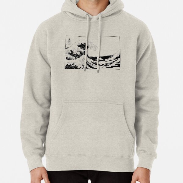 Gran ola de Kanagawa Sudadera con capucha