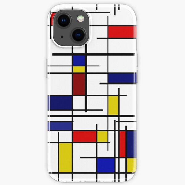 Mondrian Pattern Coque souple iPhone