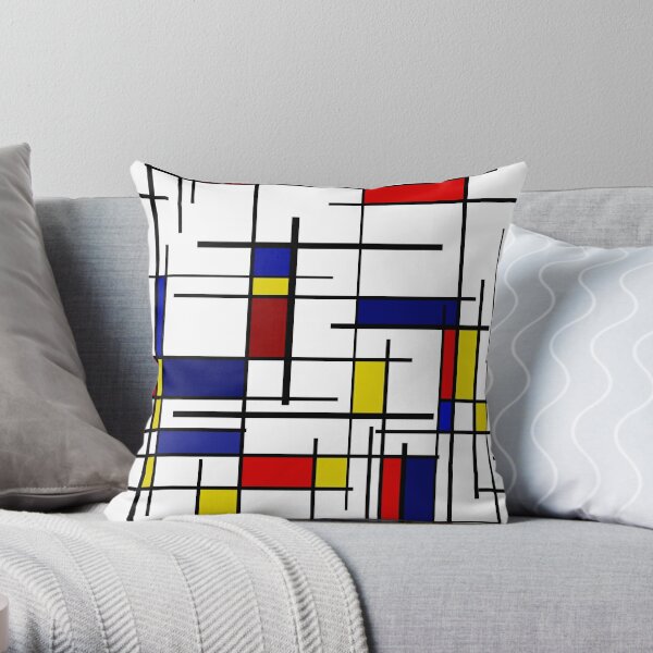 Primary color cheap throw pillows