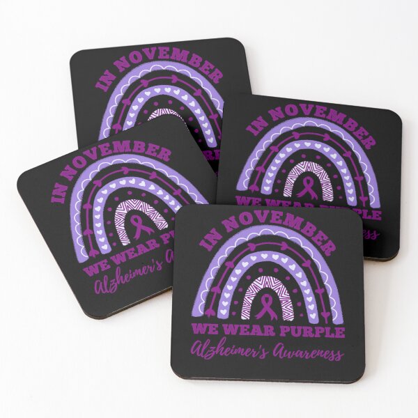 Item preview, Alzheimers Awareness In November We Wear Purple Alzheimers Awareness Rainbow designed and sold by OtiliaNikolaus.