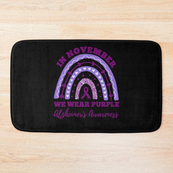 Item preview, Alzheimers Awareness In November We Wear Purple Alzheimers Awareness Rainbow designed and sold by OtiliaNikolaus.