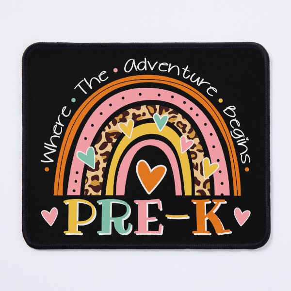 Item preview, Colorful Pre K School Rainbow Hearts - Pre K where the adventure begins designed and sold by AppareIIndustry.