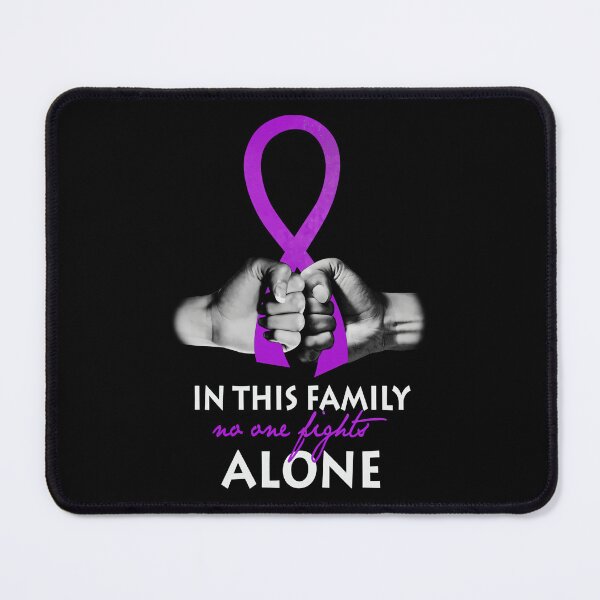 Item preview, Alzheimers Awareness No One Fights Alone In This Family Alzheimers Awareness Peach Ribbon Warrior designed and sold by OtiliaNikolaus.