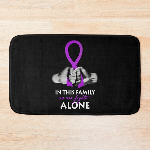 Item preview, Alzheimers Awareness No One Fights Alone In This Family Alzheimers Awareness Peach Ribbon Warrior designed and sold by OtiliaNikolaus.