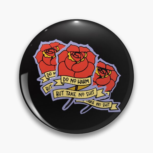 Item preview, Do No Harm But Take No Shit - Advice From A Hippo - Vintage Fuck Flower OS designed and sold by Viktor Kabbach.