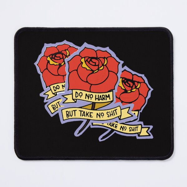 Item preview, Do No Harm But Take No Shit - Advice From A Hippo - Vintage Fuck Flower OS designed and sold by Viktor Kabbach.