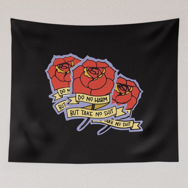 Item preview, Do No Harm But Take No Shit - Advice From A Hippo - Vintage Fuck Flower OS designed and sold by Viktor Kabbach.