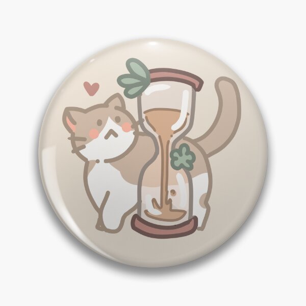 Item preview, Cat Loves Sand Clock designed and sold by dzakiyaatifa.