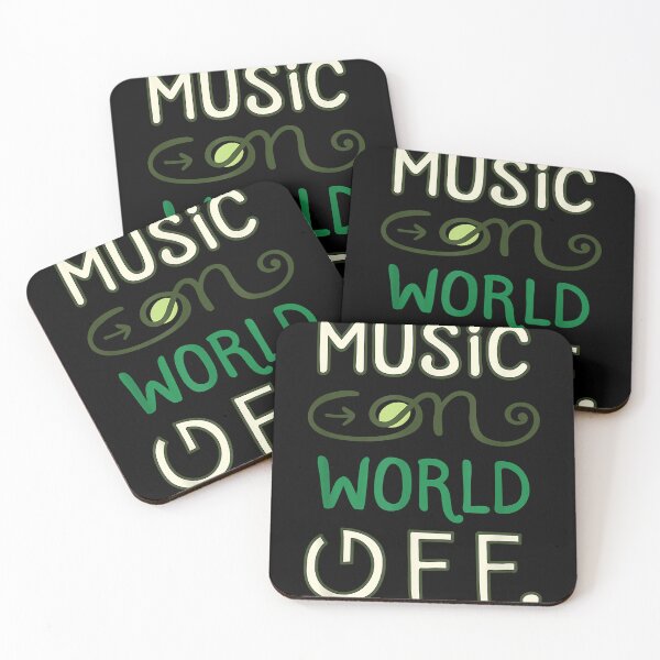 Item preview, Nice music themed that reads music on world off designed and sold by LeonFord43.
