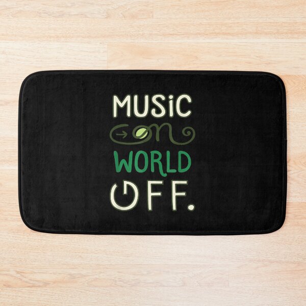 Item preview, Nice music themed that reads music on world off designed and sold by LeonFord43.