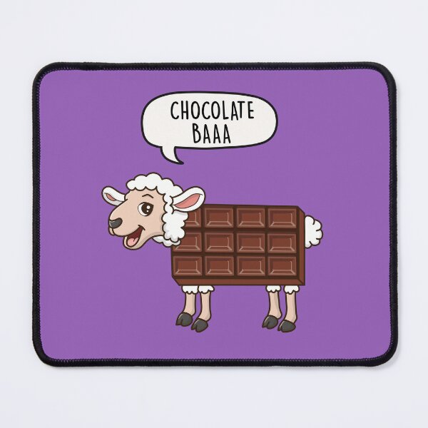 Item preview, Chocolate Baaa - Sheep Chocolate Bar Pun Gift designed and sold by LEFDDesigns.