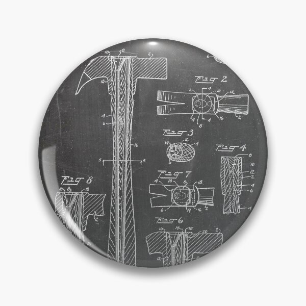 Artikelvorschau, Hammer Patent - Handyman Art - Schwarze Tafel entworfen und verkauft von patentpress.