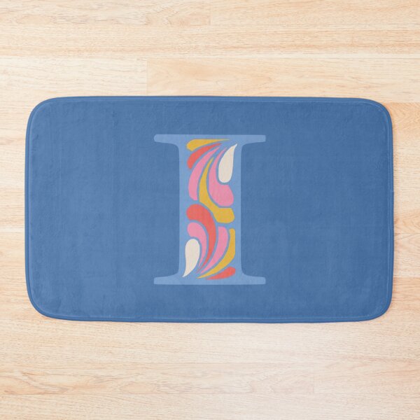 Item preview, Letter I Fancy Monogram Hippie Initial Blue designed and sold by everything4eva.