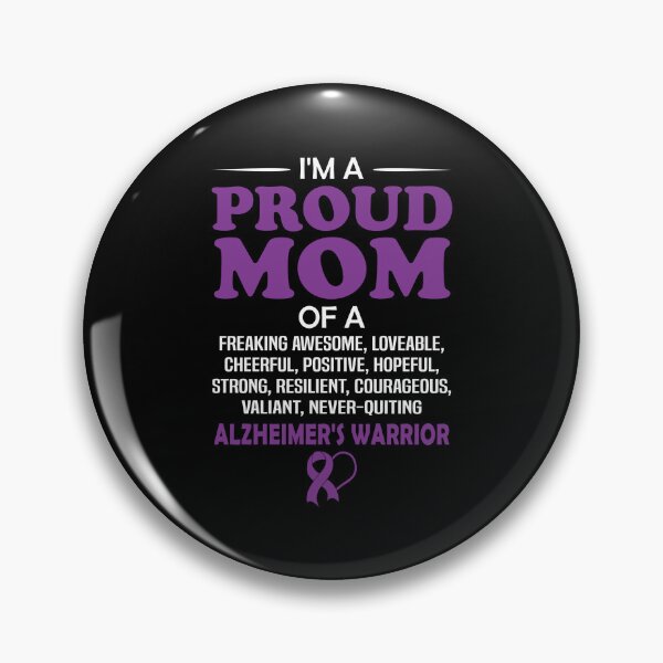Item preview, Alzheimers Awareness Proud Mom Of An Alzheimer's Awareness Warrior designed and sold by OtiliaNikolaus.