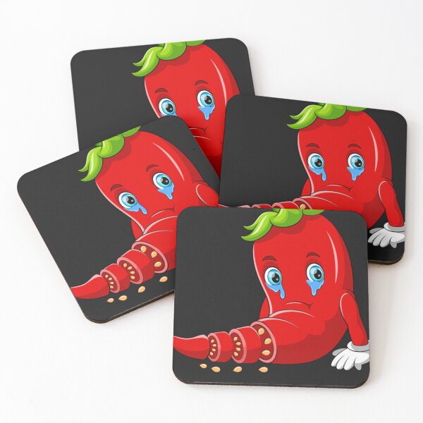 Artikelvorschau, Lebensmittel Gemüse Gemüse Chili Chili Hot Spicy Burning Fire Pepper Peppers Kawaii Anime Cartoon 40 entworfen und verkauft von love555o.
